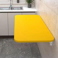 Schwebender, an der Wand montierter Klapptisch für Wäsche, zusammenklappbarer Schreibtisch oder Balkon, platzsparendes, leichtes Design (Gelb 5)