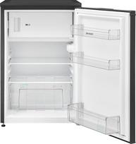 SHARP SJ-UD121T2B-EU šaldytuvas su šaldikliu, 121 l grynosios talpos, iš jų 17 l šaldiklyje, nedidelis šaldytuvas su nuolatiniu temperatūros reguliavimu, LED vidaus apšvietimas, juodas