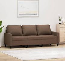 ShGaxin 359174 3-vietė sofa Brown 180 cm Audinys, Sofos ir sofos, Sofa svetainė, Sofa paauglių kambariui, Sofa poilsiui, Sofa miegamajam, Miegamojo sofa, Minkšta sofa