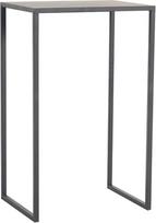 Siauras konsolinis staliukas, aukštas sofos staliukas, siauras prieškambario staliukas, šoninis staliukas su metaliniu rėmu miegamajam ir svetainei, juodas, metalinis, šiaurietiškas, kompaktiškas
