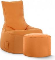 SITTING POINT only by MAGMA Brava Swing Bean Bag Set + taburetė Orange