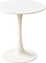 Šiuolaikinis įprastas apvalus stalas "Tulip White" 80 cm valgomojo stalas