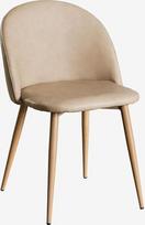 SKLUM 2 valgomojo kėdžių, minkštų "Kana Faux Leather Natural", paketas