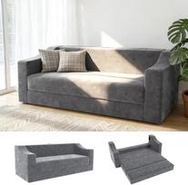 Sofa Gyvenamasis kambarys Maža sofa lova 2 vietų sofa su poilsio funkcija 3 vietų sofa Modulinė sofa, pagaminta iš orui laidžios medžiagos, idealiai tinkanti gyvenamajam kambariui, mažiems butams Sofa lova 2-in-1