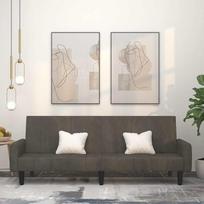 Sofa su miego funkcijos dangčiu Futon sulankstoma sofa lova Sofa Kušetė idealiai tinka namams Svetainės sofa lova 2-vietė tamsiai pilka aksomo