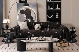 Sofos dangteliai Gėlių modelio storio Chenille Couch Cover antklodė Split Recliner 3/4 pagalvėlė Sofos naminių gyvūnėlių draugiškas neslystančios elastingos sofos Slipcovers Baldų apsauga 180x380cm