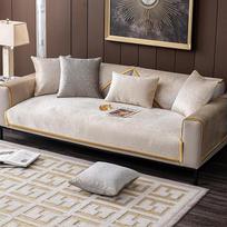Sofos užvalkalas Kampinė L formos sofa 1 2 3 4 vietų modernaus stiliaus sofos užvalkalas Auksinės tekstūros sofos apsauga Neslystanti sofos/lovos antklodė Sofos apsauga šunims, Lkhaki, 110 x 240 cm /