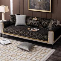Sofos užvalkalas Kampinė sofa L formos sofos užvalkalas 1 2 3 4 vietų modernaus stiliaus sofos užvalkalas Auksinės tekstūros sofos apsauga Neslystanti sofos sofos antklodė Sofos apsauga šunims, juoda, 70 x 210 cm
