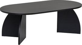 Stilingas juodas kavos staliukas 120 x 60 x 40 cm | 100 % melaminu dengta medžio drožlių plokštė, 18 mm storio | Patvarus ir modernus svetainės dizainas