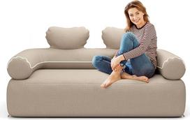 Sulankstoma pripučiama sofa sofa kempingo kėdė suaugusiesiems Vandeniui atspari lauko oro sofa kempingo kelionėms įmontuota elektrinė oro pompa (karalienė)