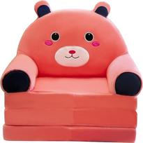 Sulankstoma vaikiška sofa, 2-in-1 sulankstoma vaikiška sofa, pagalvėlė, pliušinė sofa, mielas sofos krėslas vaikams (G)