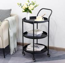 TRIROCKS 78 cm H 78 cm 3 pakopų riedantis vežimėlis Bar Trolley Tvirtas sandėliavimo virtuvės vežimėlis Metalinis serviravimo vežimėlis su ratukais Užrakinami ratukai, skirti naudoti virtuvėje, namuose, pramogų tikslais (juodas)