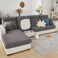 Universalus sofos dangtelis "Stretch Sectional Couch Covers" pakeičia neslystantį L formos sofos dangtelį "Chaise Lounge Sofa Slipcover Chaise Lounge Sofa Slipcover (Chaise Cover, Grey)