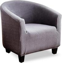 V-TIMMIX klubo kėdės dangtelis Stretch Sofa Slipcover 1 gabalas Sofa baldų apsauga Žakardas Spandeksas Kėdžių dangteliai (pilka)
