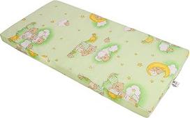 Vaikų kelioninės lovytės čiužinys Putų čiužinys Kūdikių čiužinys 70 x 140 cm žalias