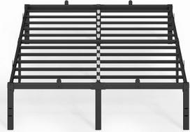 VASAGLE Dvigulės lovos rėmas 140 x 200 cm Metalinis lovos rėmas po lova saugykla Šiuolaikinė svečių lova Lengvas surinkimas Rašalas Juoda RMB154BD01