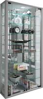 VCM pakabinama stiklinė vitrina su grūdintu apsauginiu stiklu Apytiksliai matmenys H 115 x Š 59 x D 18 cm Modernus ir erdvę taupantis "Vitrosa Maxi Mirror Silver" veidrodis
