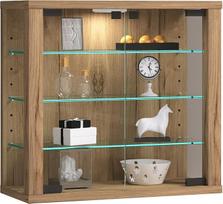 VCM Vitrosa S Stiklinė vitrina Pakabinama ESG apsauginis stiklas Matmenys H 40 x W 43 x D 18 cm Moderni ir erdvę taupanti svetainė
