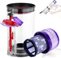 Verbesserter Staubbehälter für Dyson V11 V15 Behälter Ersatzteile SV14 SV17 SV15 SV22 SV28 Zubehör Staubsauger Auffangbehälter Mülleimer Staubeimer Abfallbehälter Baugruppe 970050-01 und 965443-01