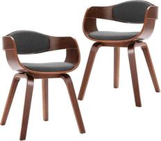 vidaXL 2 x Bentwood valgomojo kėdės, virtuvės kėdės, svetainės kėdės, kėdžių komplektas, kėdės, valgomojo kėdės, minkštos kėdės