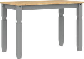 vidaXL Corona valgomojo stalas pilkas 112 x 60 x 75 cm pušies masyvo
