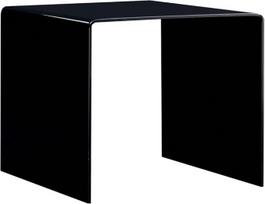 vidaXL Kavos staliukas Šoninis staliukas Stiklo staliukas Naktinis staliukas Svetainės staliukas Sofos staliukas Arbatos staliukas Kavos staliukas juodas 50 x 50 x 45 cm Grūdintas stiklas