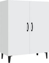 vidaXL komoda šoninė komoda šoninė spintelė universali spintelė stovinti spintelė gyvenamasis kambarys prieškambaris balta 70 x 34 x 90 cm Medienos medžiaga