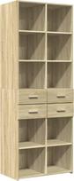 vidaXL Highboard, šoninė spinta su laikymo erdve, aukšta šoninė spinta svetainei, laikymo spinta, komoda, Sonoma ąžuolo medienos medžiaga