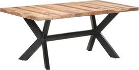 vidaXL Medžio masyvo valgomojo stalas Virtuvės stalas Valgomojo stalas Medžio masyvo stalas Valgomojo stalas Medinis stalas Valgomojo baldai 180 x 90 x 75 cm Medaus spalva