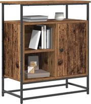 vidaXL Rustic medinis bufetas Sideboard 80 cm ilgio su 3 skyriais Vintage stiliaus idealiai tinka jūsų svetainei ar valgomajam Modernus ir elegantiškas dizainas