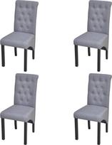 VidaXL Salės šezlongas 4 vnt Tissu Gris foncé