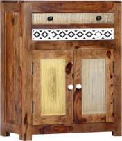vidaXL Sheesham medžio masyvo šoninė spintelė Komoda su stalčiais Komoda su stalčiais Daugiafunkcinė spinta Prieškambario komoda Stovinti spintelė Palisandras 60 x 30 x 75 cm