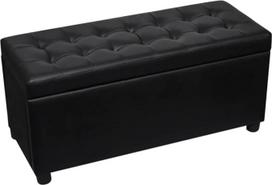 VidaXL Sintetinis pufas Cuir synthétique Noir