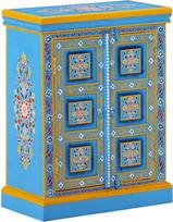 vidaXL Solid Mango Wood Sideboard Turquoise Rankomis dažytos durų spintelės spinta