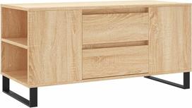 vidaXL Sonoma ąžuolinis kavos staliukas 102 x 44,5 x 50 cm Medienos medžiaga