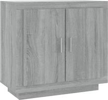 vidaXL Sonoma šoninė spinta su 2 durimis 80 x 40 x 75 cm Medienos medžiaga Pilka