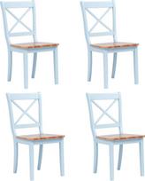 vidaXL valgomojo kėdės, 4 kėdžių rinkinys, valgomojo kėdės su atlošu, valgomojo kėdė, virtuvės kėdė, ergonomiška, medinė valgomojo kėdė, virtuvės kėdė, pilka šviesi mediena, gumos mediena, medžio masyvas