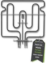 Viršutinio kaitinimo kaitinimo elementas Šildymo elementas 1300 + 1600 W 230 V Tinka "Miele" 7511681 7511680 IRCA 9011R461 orkaitės kaitlentei