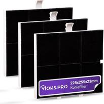 Viоks.pro 3x aktyvintos anglies filtrai gartraukiui 255 x 225 x 23 mm Balay 00361047 361047 FKS170BSH DHZ5136 LZ51351 Z5117X1 Neff gartraukio filtras ir Siemens gartraukio filtras