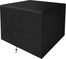 Wakects Sodo baldų dangtis Kvadratinis dangtis sodo baldams 90 x 100 x 80 cm Apsauga nuo dulkių lauko sofai Neperšlampamas, atsparus vėjui, atsparus plyšimui poliesterio dangtis