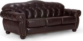 Woodkings Chesterfield Hereford Sofa 3-vietė natūralios odos antikvarinė ruda sofa Biuro sofos apmušalai 3 Unikalus vyrų kambarys Anglijos odinė sofa Stiliaus sofa Klubo sofa
