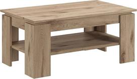 xonox.home - Titano kavos staliukas 100 x 45 x 60 cm, Nox ąžuolo spalvos - svetainės staliukas Sofos staliukas Šoninis staliukas su lentyna - modernus ir funkcionalus