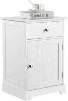 Yaheetech Naktinė spintelė Komoda su stalčiais "Box Spring Bed Bed Bedside Table" su saugojimo erdve 40 x 35 x 60 cm Miegamasis baltas