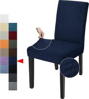 YEMYHOM rinkinys iš 4 Navy valgomojo kėdės Slipcovers