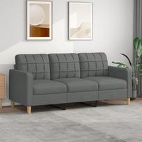 ZEYUAN 3 sėdimų vietų sofa Tamsiai pilka 180 cm audinio sofa Svetainė Jaunimo sofa Atsipalaiduoti sofos ir sofos Miegamojo sofa Jaunimo vaikų kambarys