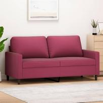 ZEYUAN 359203 2-vietė sofa Vyno raudona 140 cm Velvet Lounge Sofa, Sofos ir sofos, Relax Sofa, Svetainės sofa