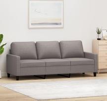 ZEYUAN 359178 3-vietė sofa Taupe 180 cm audinys, Sofos ir kušetės, Sofa svetainė, Sofa paauglių kambariui, Sofa poilsiui, Sofa miegamajam, Miegamojo sofa, Minkšta sofa