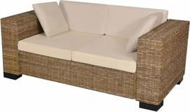 ZEYUAN 7 dalių 2 vietų sofos komplektas, sofa svetainei, butui, sofa su, poilsio sofa, sofos ir kušetės, relaksacinė sofa, tikra rotango sofa