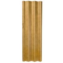 Sulankstomos PVC durys 83x201,5 cm, šviesus ąžuolas, su galimybe išplėsti