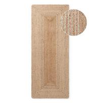 Apverčiamas/rankų darbo natūralios spalvos/šviesios natūralios spalvos iš džiuto kilimas 80x300 cm Juno – Hanse Home